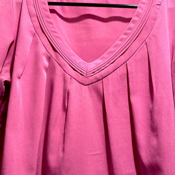 [Banana Republic] Women’s Pink V-Neck 3/4 Sleeve Blouse Size Small - Picture 6 of 12